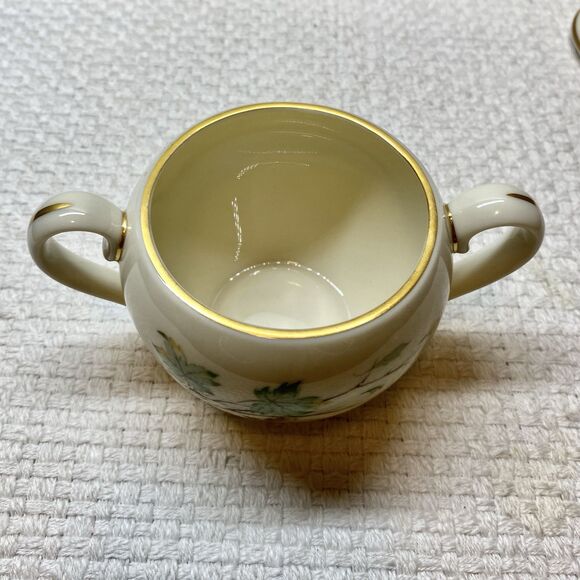 Vintage Retired Lenox China Westwind~(1)~ Creamer and Covered Sugar Bowl USA - Picture 3 of 14